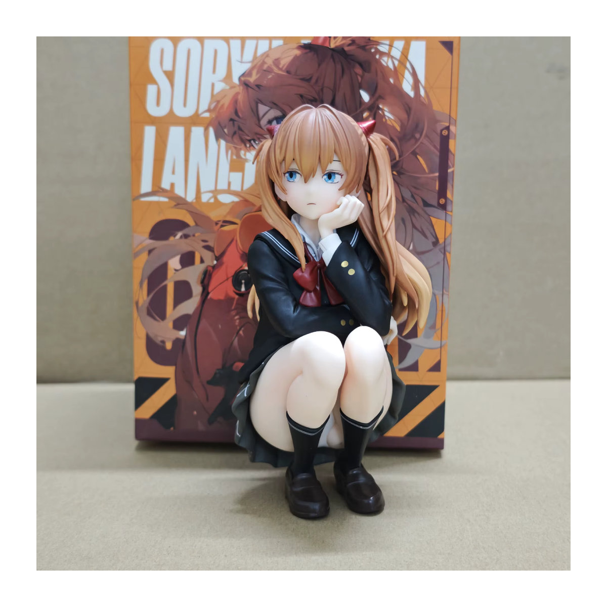Bandai Anime EVA Asuka Langley Figur aus Kunststoff, mehrfarbiges PVC Modell für Sammler - Bild 5