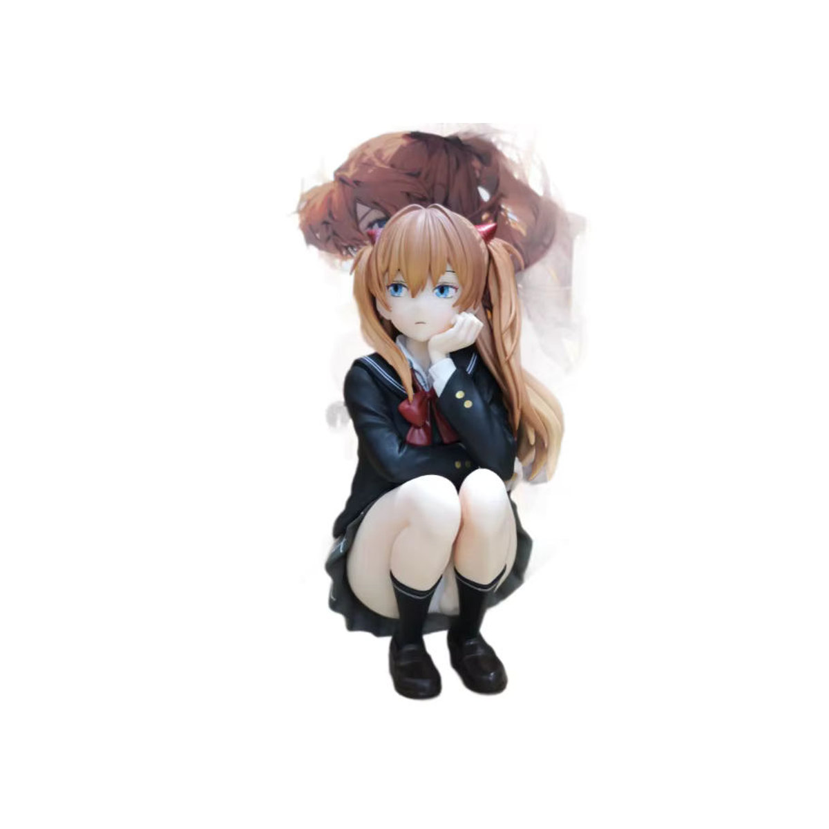 Bandai Anime EVA Asuka Langley Soryu Figur im College-Stil, mehrfarbiges PVC-Modell, Höhe: 15 cm - Bild 6