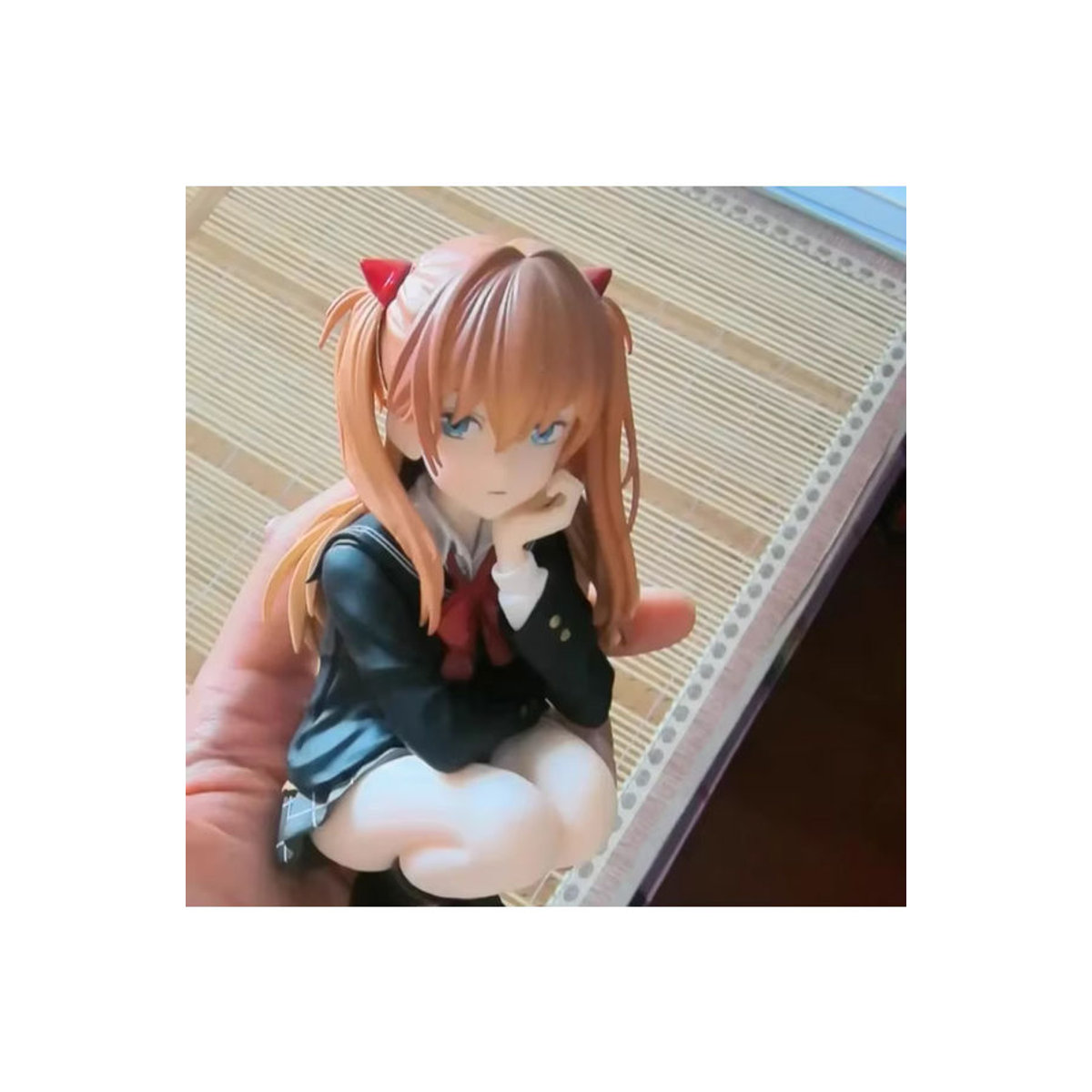 Bandai Anime EVA Asuka Langley Soryu Figur im College-Stil, mehrfarbiges PVC-Modell, Höhe: 15 cm - Bild 7