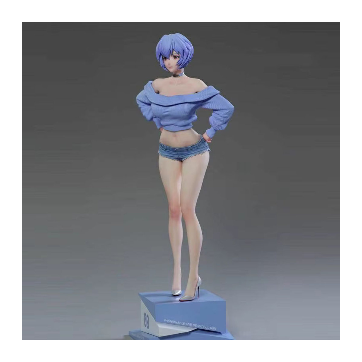 Bandai Anime EVA Ayanami Rei Figur in Blau, 30 cm PVC Modell für die Tischdekoration - Bild 3