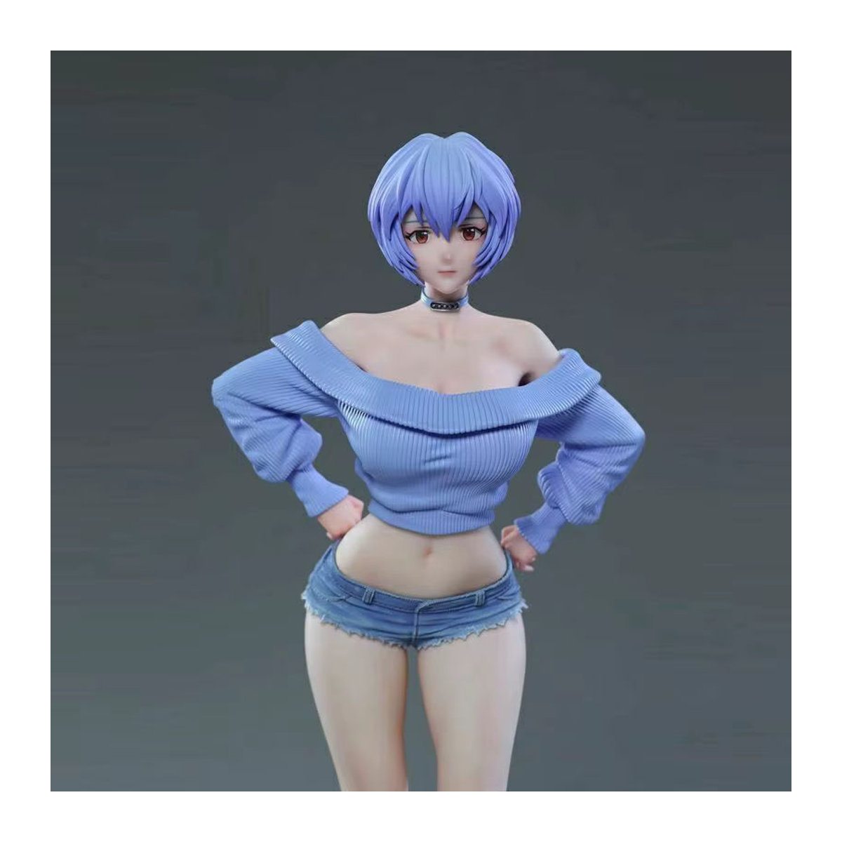 Bandai Anime EVA Ayanami Rei Figur in Blau, 30 cm PVC Modell für die Tischdekoration - Bild 4