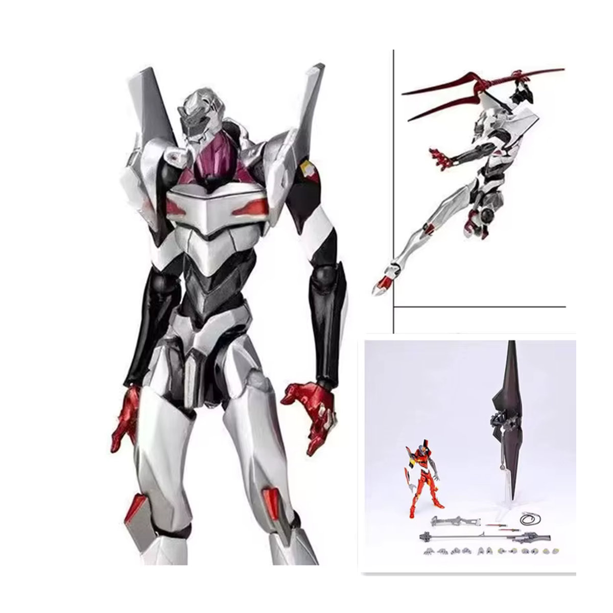 Bandai Anime EVA Evangelion-04 Action Figure aus Kunststoff in Schwarz - Bild 3