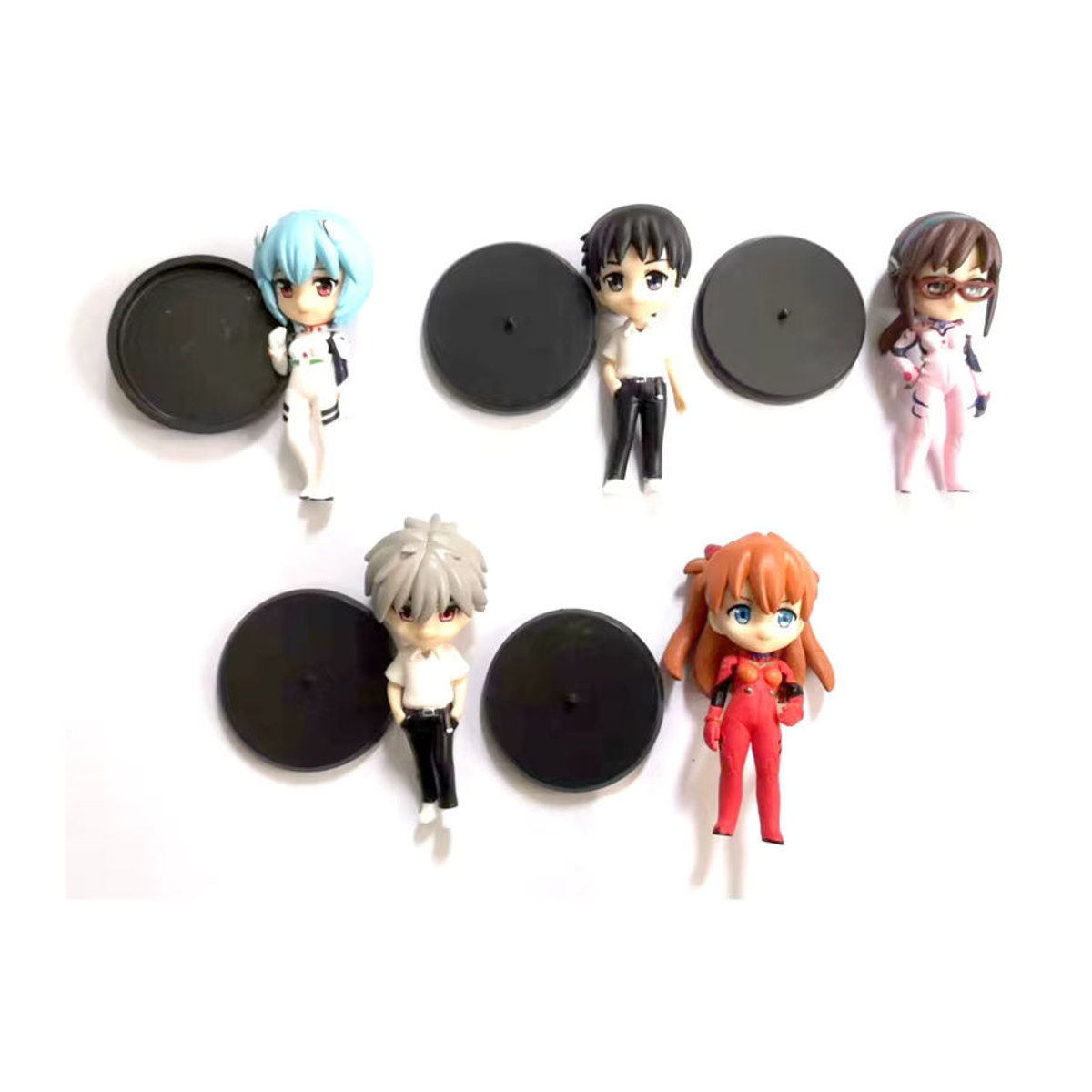 Bandai Anime EVA Figuren Set aus 5 Teilen mit Ayanami Rei und Ikari Shinji in Mehrfarbig, Höhe: 7 cm - Bild 3