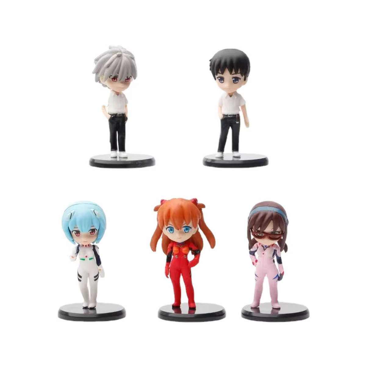 Bandai Anime EVA Figuren Set aus 5 Teilen mit Ayanami Rei und Ikari Shinji in Mehrfarbig, Höhe: 7 cm - Bild 5