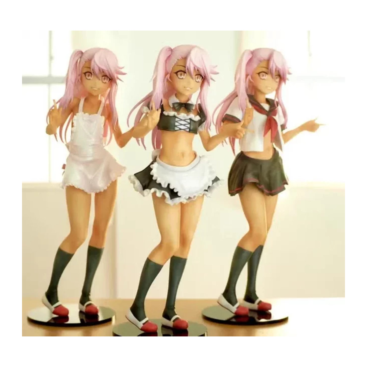 Bandai Anime Fate/kaleid liner Chloe von Einzbern Figur aus Kunstharz in Weiß und Mehrfarbig als DIY Modell zum Selberbauen - Bild 1