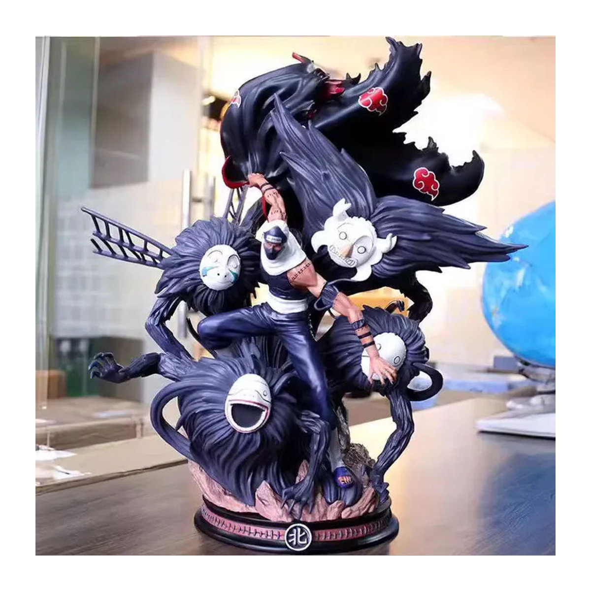 Bandai Anime Figur Akatsuki Kakuzu Hidan Schlacht Modell aus Kunststoff, Schwarz, Höhe: 44 cm - Bild 2