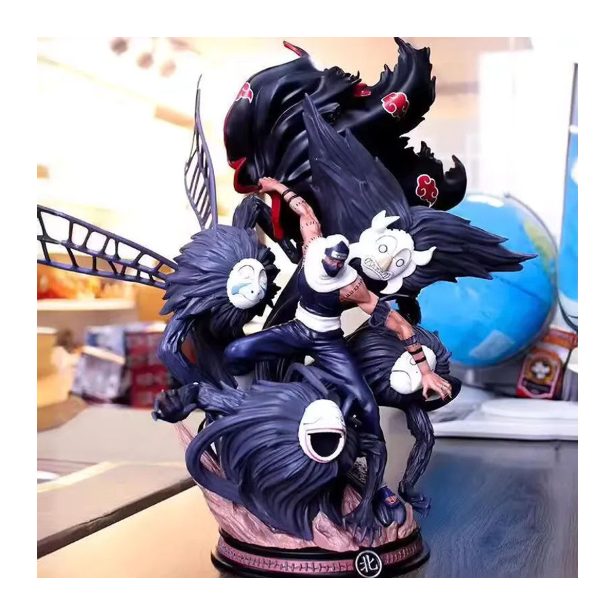 Bandai Anime Figur Akatsuki Kakuzu Hidan Schlacht Modell aus Kunststoff, Schwarz, Höhe: 44 cm - Bild 3