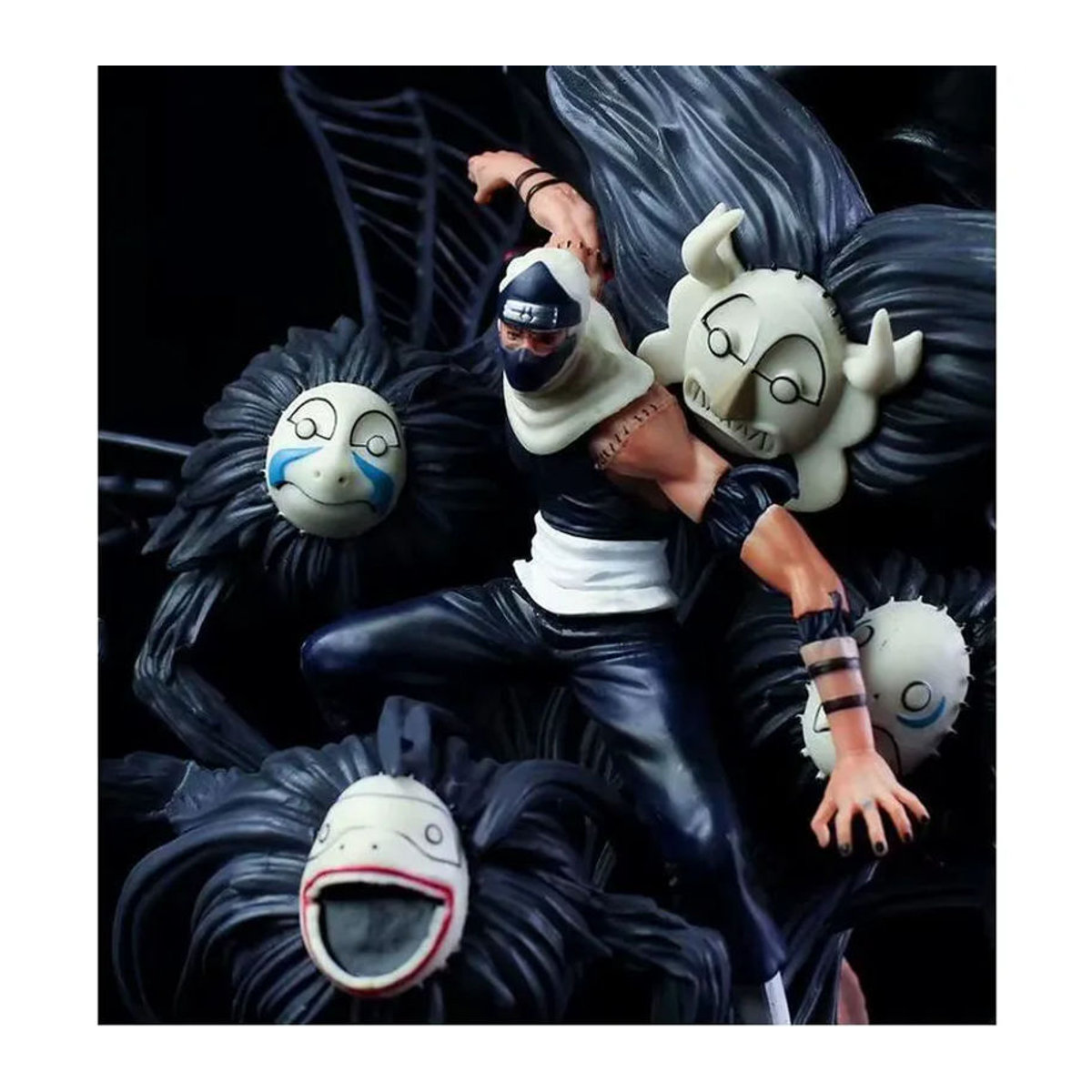 Bandai Anime Figur Akatsuki Kakuzu Hidan Schlacht Modell aus Kunststoff, Schwarz, Höhe: 44 cm - Bild 5
