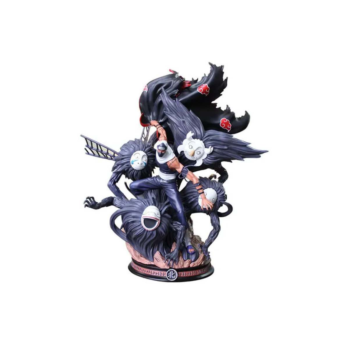 Bandai Anime Figur Akatsuki Kakuzu Hidan Schlacht Modell aus Kunststoff, Schwarz, Höhe: 44 cm - Bild 6