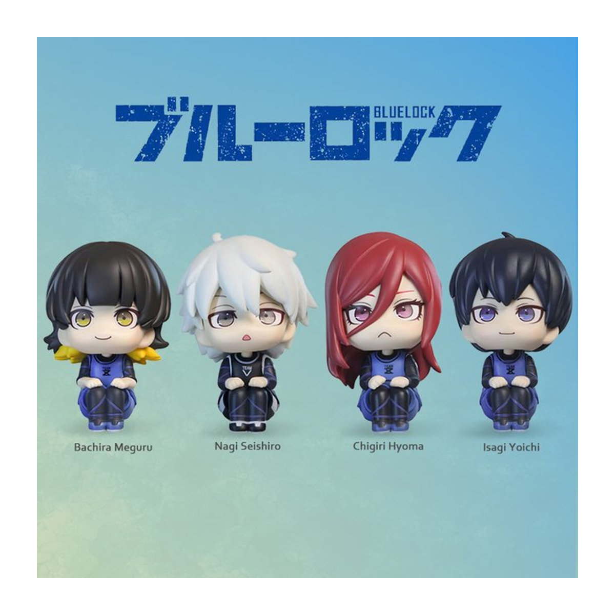 Bandai Anime Figur Blue Lock Sagi Yoichi Ki Hyoma Nagi Seishiro Modell Puppe, mehrfarbig, Höhe: 10 cm - Bild 1