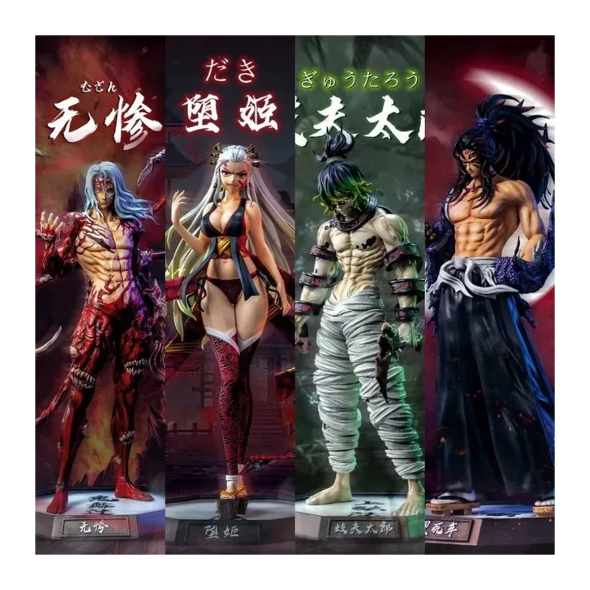 Bandai Anime Figur Dämon Slayer Serie Kamado Tanjirou Nezuko Zenitsu aus Kunststoff, mehrfarbiges Modellspielzeug und Sammlerstück - Bild 1