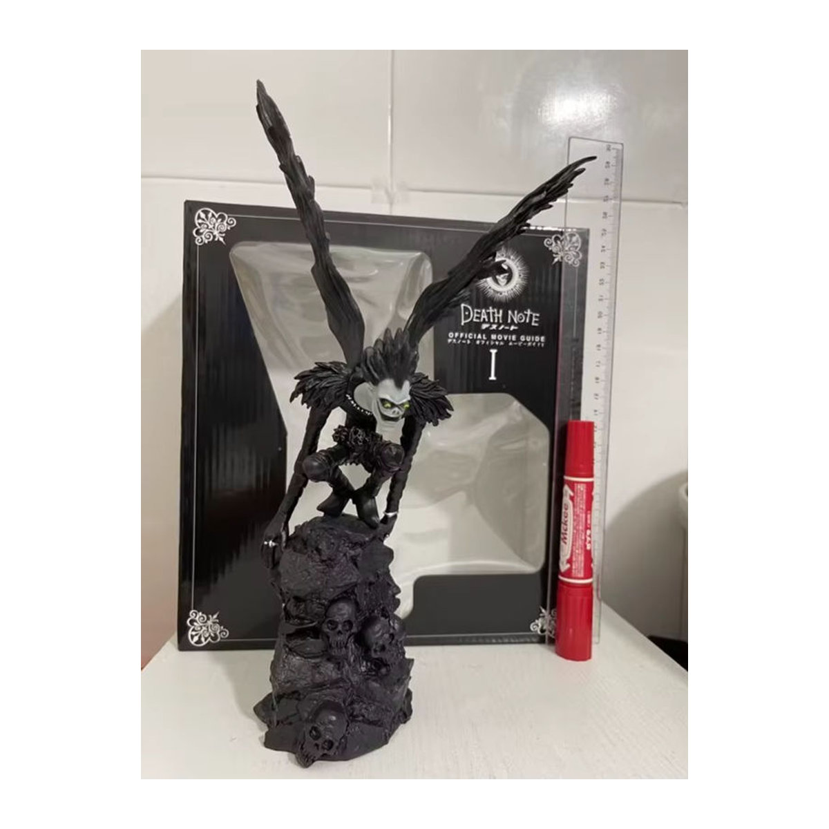 Bandai Anime Figur Death Note Yagami Licht Ryuk MisaMisa PVC Modell in Schwarz, Höhe: 9 cm - Bild 1