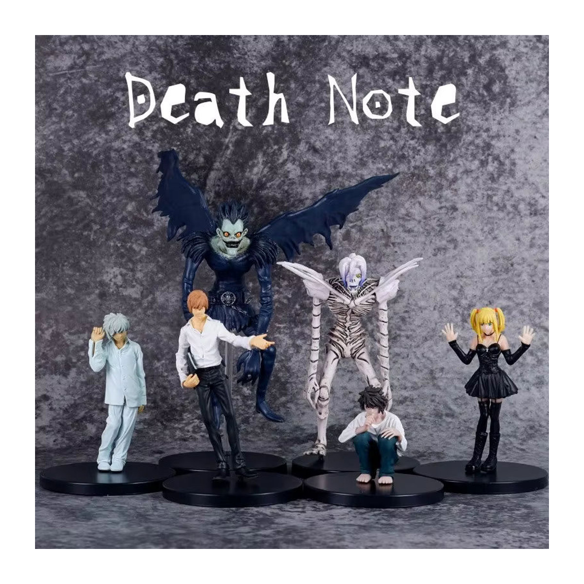 Bandai Anime Figur Death Note Yagami Licht Ryuk MisaMisa PVC Modell in Schwarz, Höhe: 9 cm - Bild 2