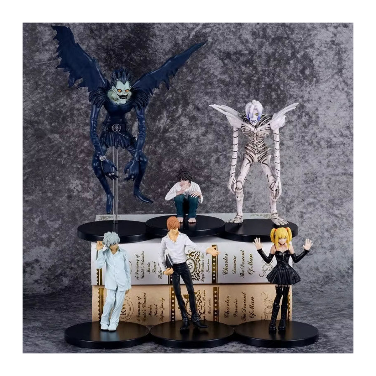 Bandai Anime Figur Death Note Yagami Licht Ryuk MisaMisa PVC Modell in Schwarz, Höhe: 9 cm - Bild 4