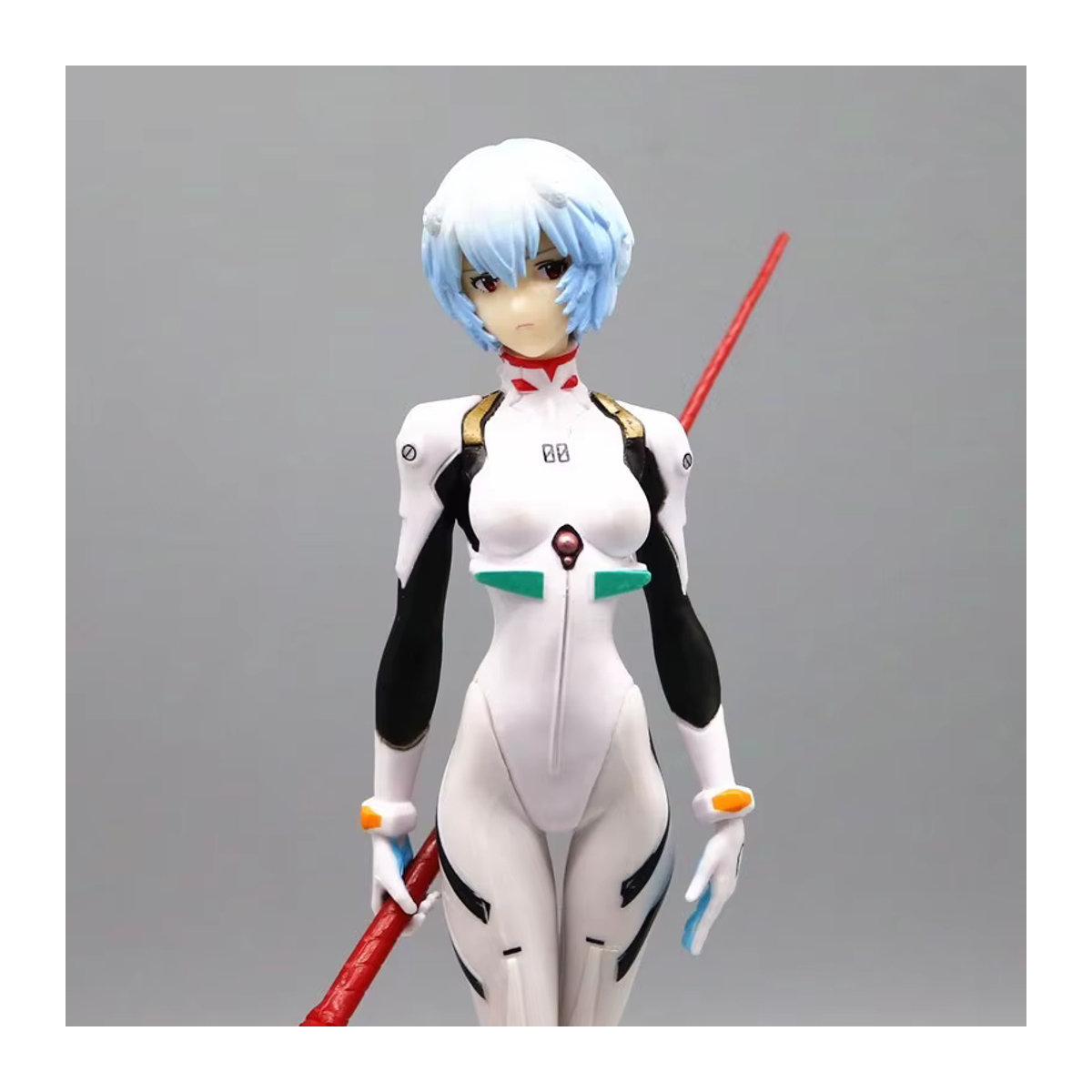 Bandai Anime-Figur Eva Ayanami Rei aus Neon Genesis Evangelion als weiße PVC-Actionfigur für Sammler - Bild 4