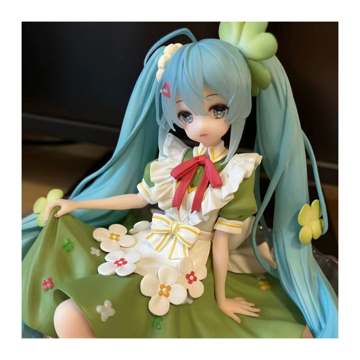 Bandai Anime Figur Hatsune Miku Country Glück Gras Fee als PVC Sammelmodell Ornament in mehrfarbigem Design - Bild 4