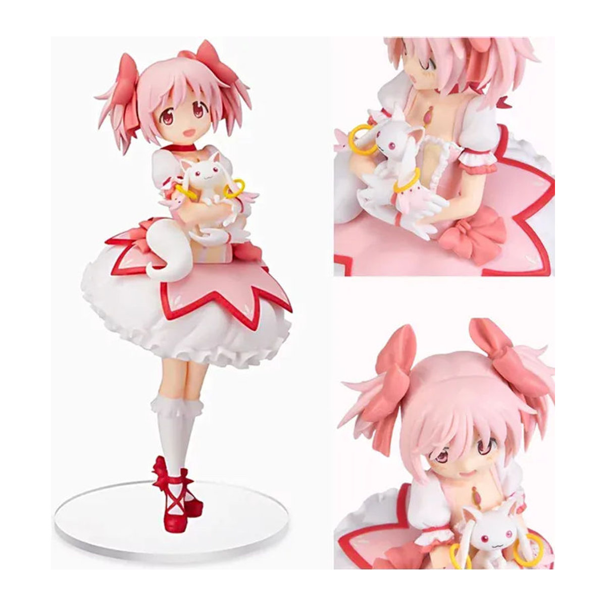 Bandai Anime-Figur Kaname Madoka aus Puella Magi Madoka Magica, rosa PVC-Actionfigur, Höhe: 18 cm - Bild 1