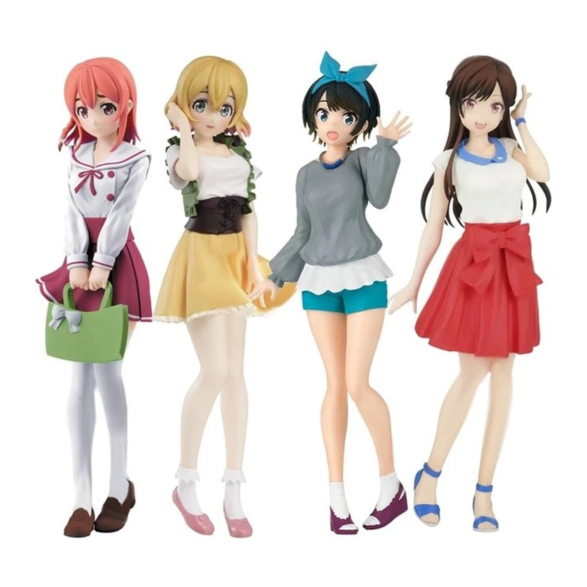 Bandai Anime Figur Mizuhara Chizuru im roten Kleid, stehende PVC Sammelfigur für dich - Bild 1