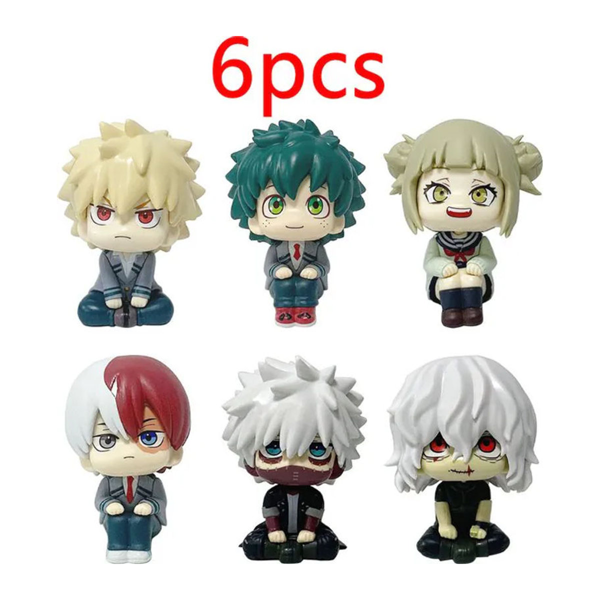 Bandai Anime-Figur My Hero Academia Midoriya Izuku Bakugou Katsuki Ochaco Uraraka, mehrfarbig, Höhe: 9 cm - Bild 1