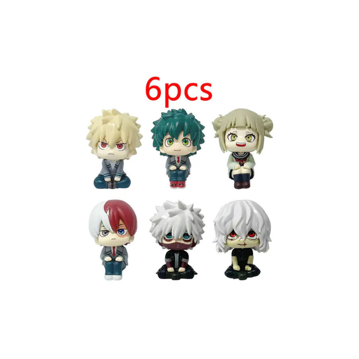 Bandai Anime-Figur My Hero Academia Midoriya Izuku Bakugou Katsuki Ochaco Uraraka, mehrfarbig, Höhe: 9 cm - Bild 5