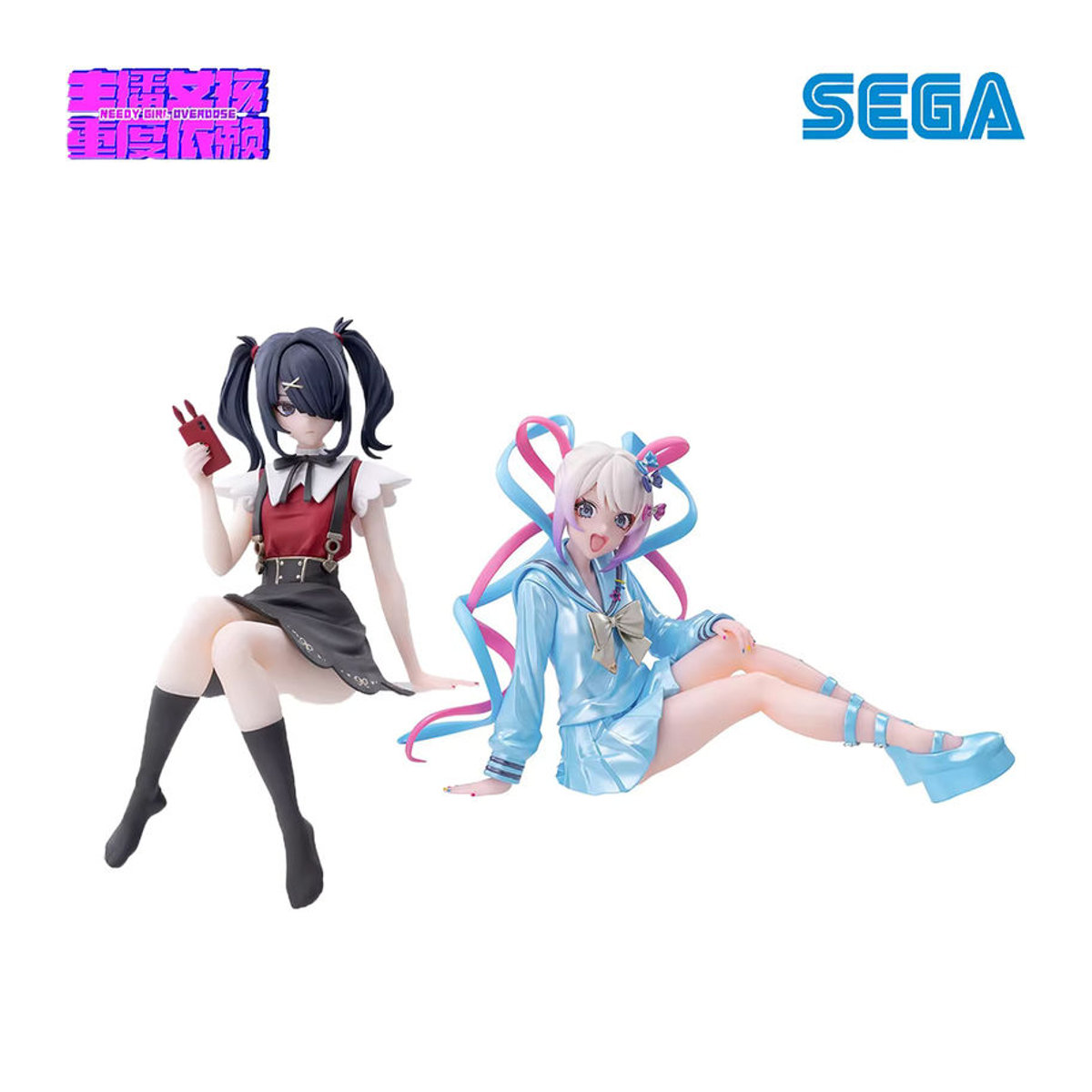 Bandai Anime Figur Needy Girl Overdose Sitzende Dekoration, mehrfarbig, Höhe: 14 cm - Bild 2