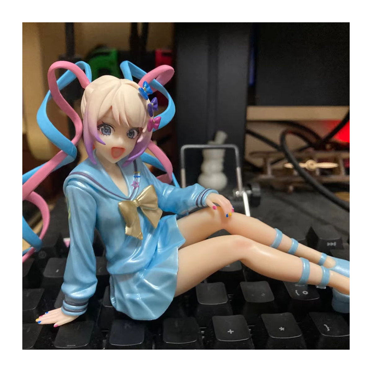 Bandai Anime Figur Needy Girl Overdose Sitzende Dekoration, mehrfarbig, Höhe: 14 cm - Bild 6