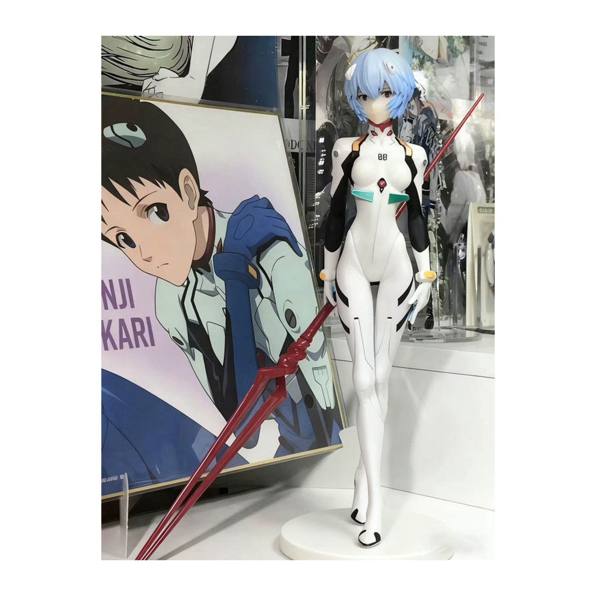 Bandai Anime Figur Neon Genesis Evangelion Ayanami Rei in Weiß, Höhe: 22 cm - Bild 3