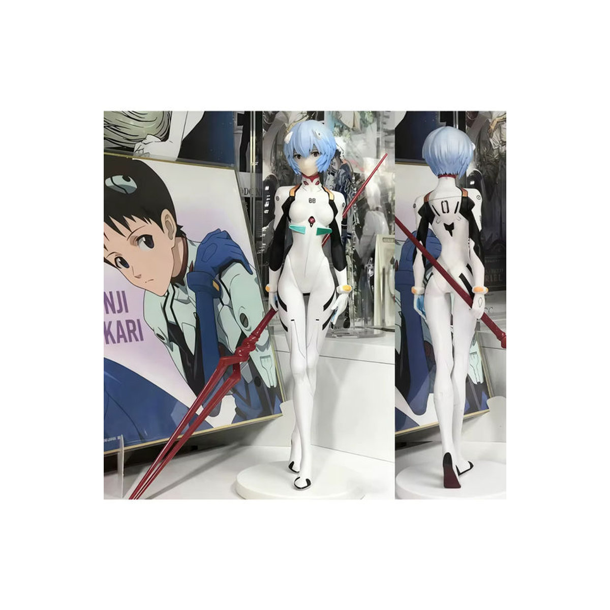 Bandai Anime Figur Neon Genesis Evangelion Ayanami Rei in Weiß, Höhe: 22 cm - Bild 7