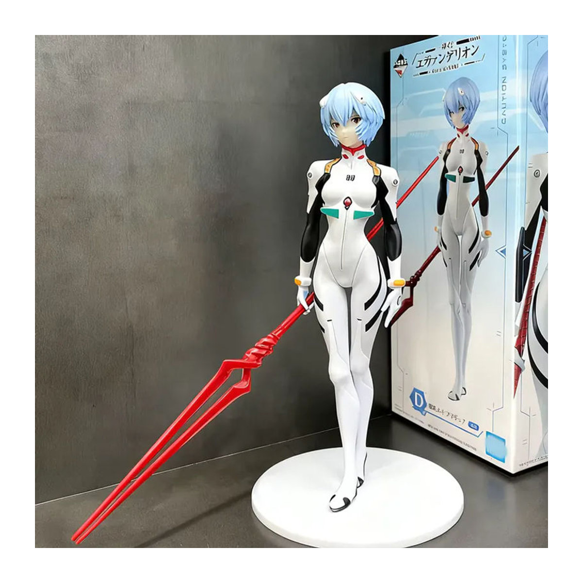 Bandai Anime Figur Rei Ayanami aus Neon Genesis Evangelion, weißes PVC-Modell, Höhe: 18 cm - Bild 3