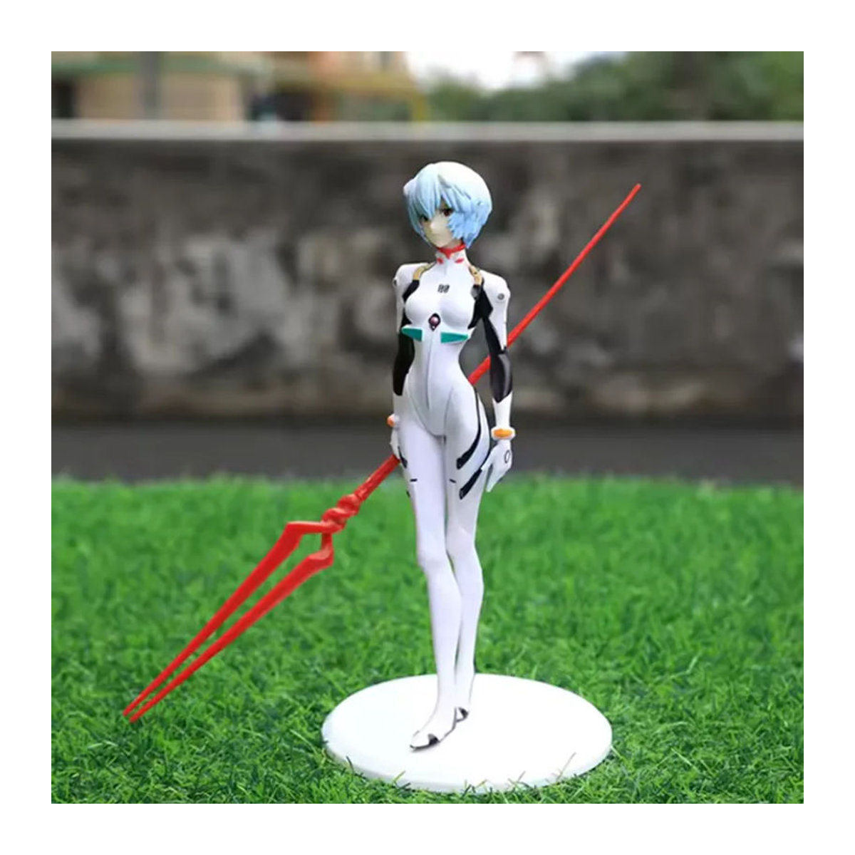 Bandai Anime Figur Rei Ayanami aus Neon Genesis Evangelion, weißes PVC-Modell, Höhe: 18 cm - Bild 5