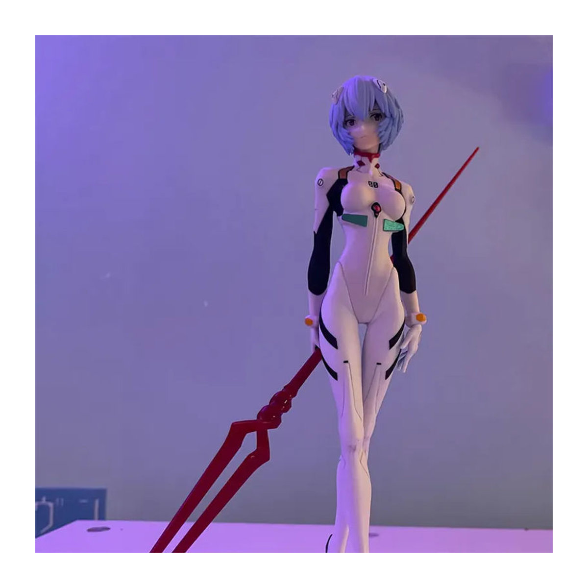 Bandai Anime Figur Rei Ayanami aus Neon Genesis Evangelion, weißes PVC-Modell, Höhe: 18 cm - Bild 6