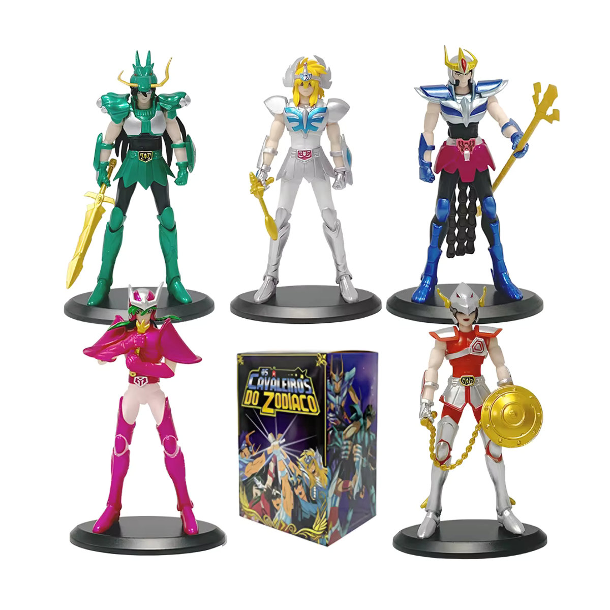 Bandai Anime Figur Rüstung Modell Phoenix Ikki Hyoga Seiya Shiryu aus Kunststoff, Höhe: 18 cm, mehrfarbig - Bild 2