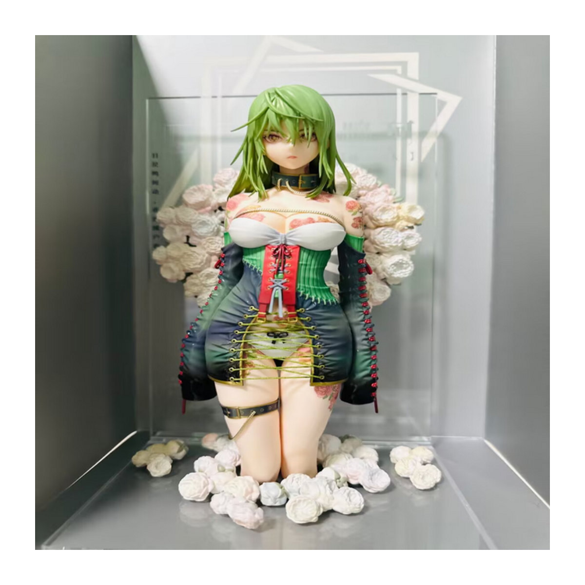 Bandai Anime Figur Weiße Rose Schönheit Mädchen als Modell Ornament aus Kunstharz in Weiß und Mehrfarbig - Bild 1