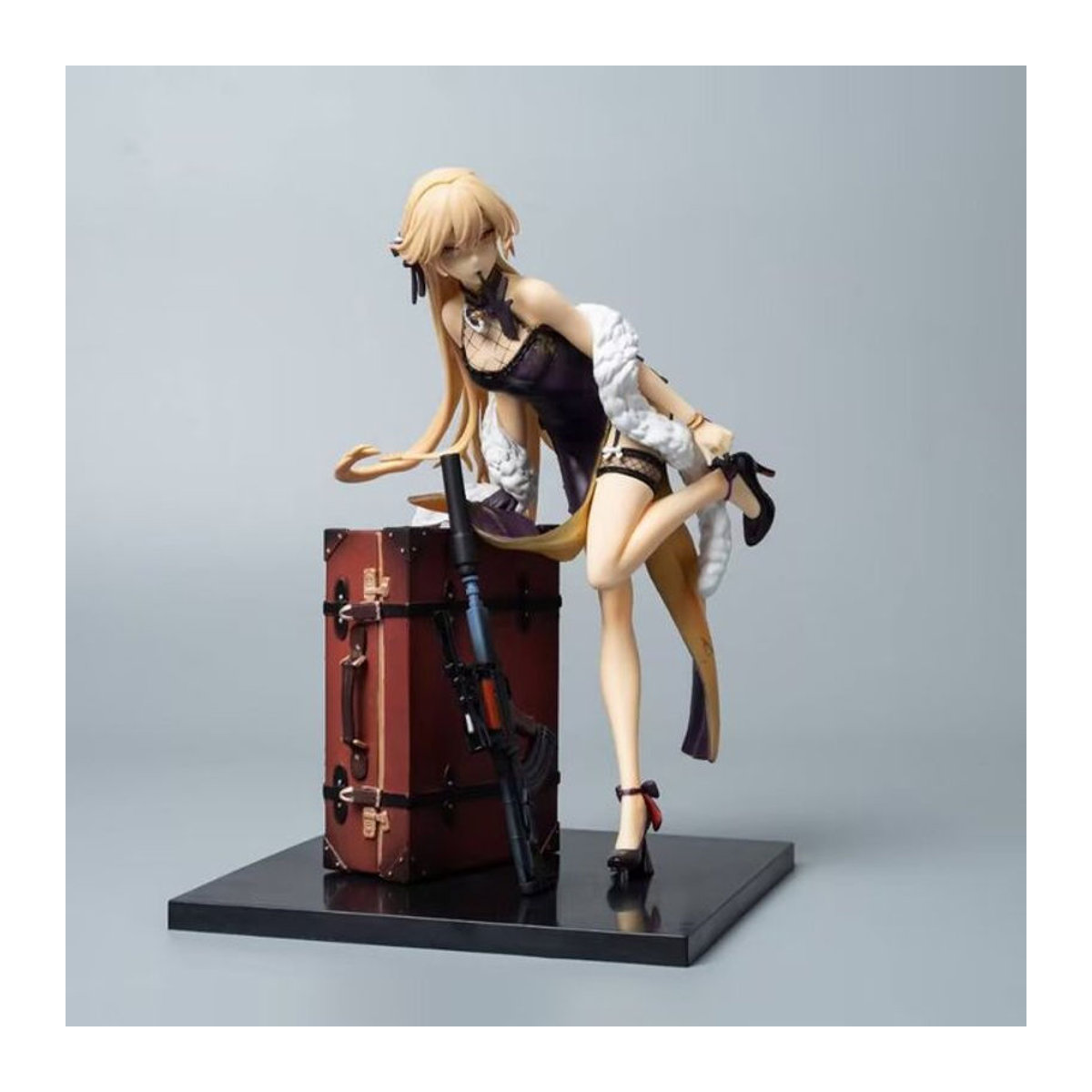 Bandai Anime Figur Ziyu Xinshou Ots-14 Frontline Modell aus Kunstharz in Lila und Mehrfarbig zur Desktop-Dekoration - Bild 1