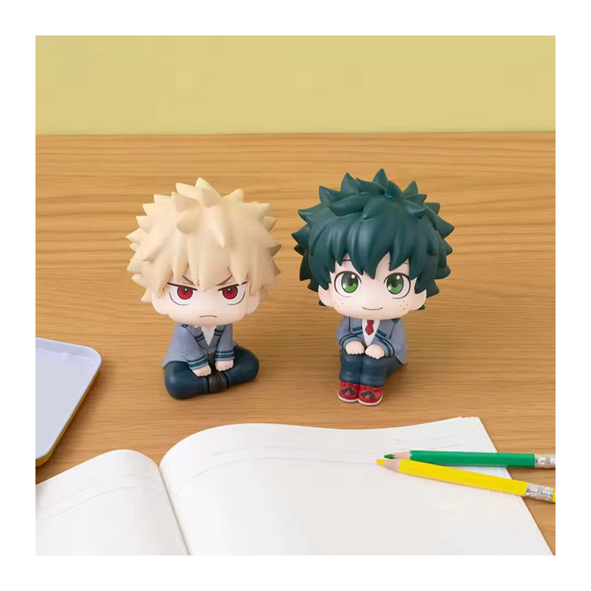 Bandai Anime Figuren My Hero Academia Midoriya Izuku Bakugou Katsuki Ochaco Uraraka mehrfarbig aus Kunststoff - Bild 1