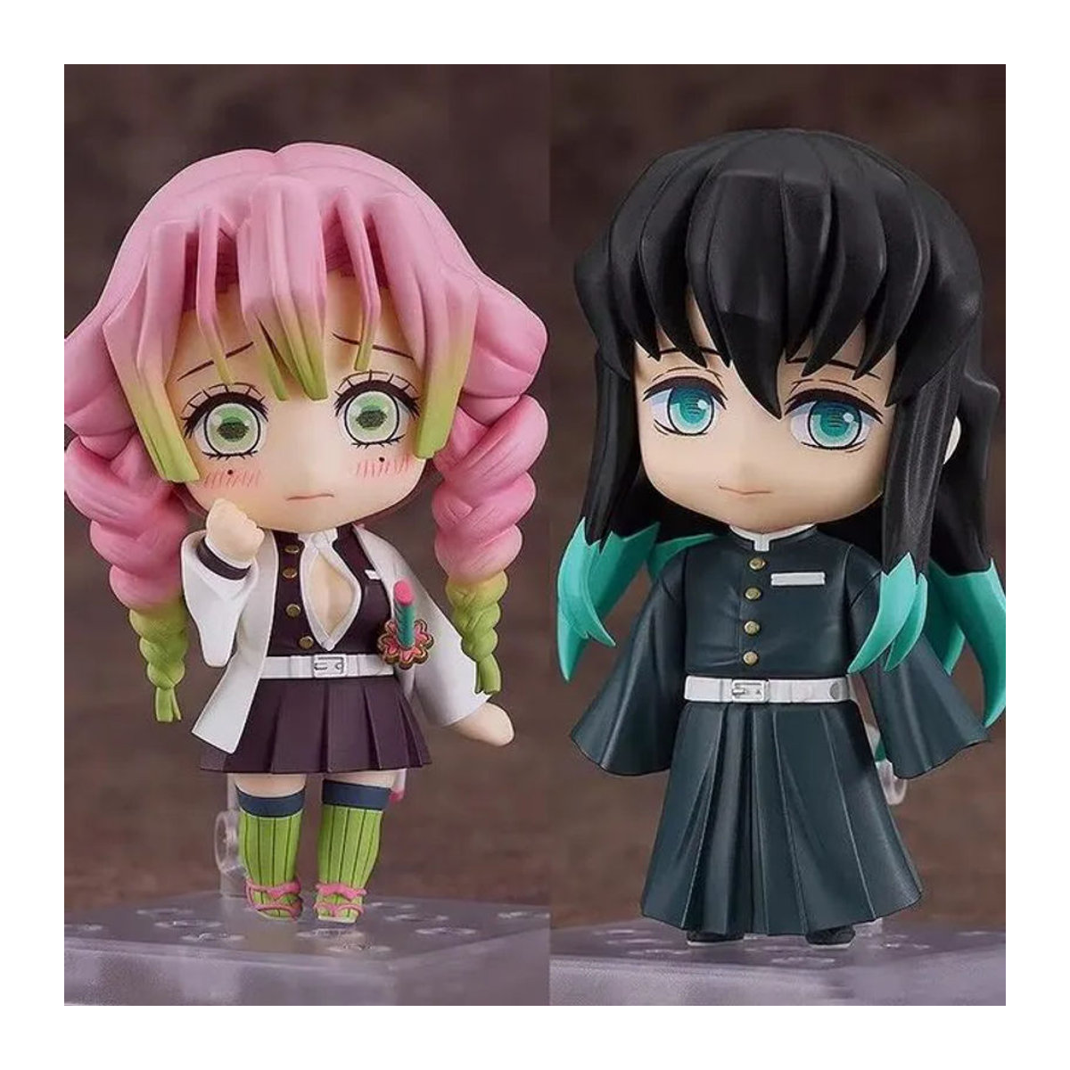 Bandai Anime Figuren Set Kanroji Mitsuri und Tokitou Muichirou bewegliche Sammlerpuppen mehrfarbig - Bild 1