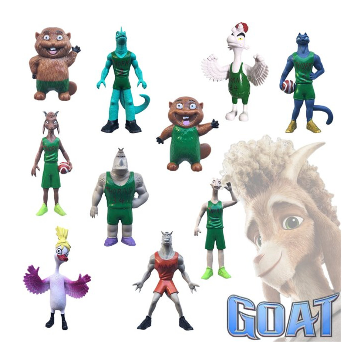 Bandai Anime Figuren Set Miracle Dream Team GOAT Cosplay Actionfiguren aus Kunststoff, mehrfarbig, 6 Stück - Bild 1