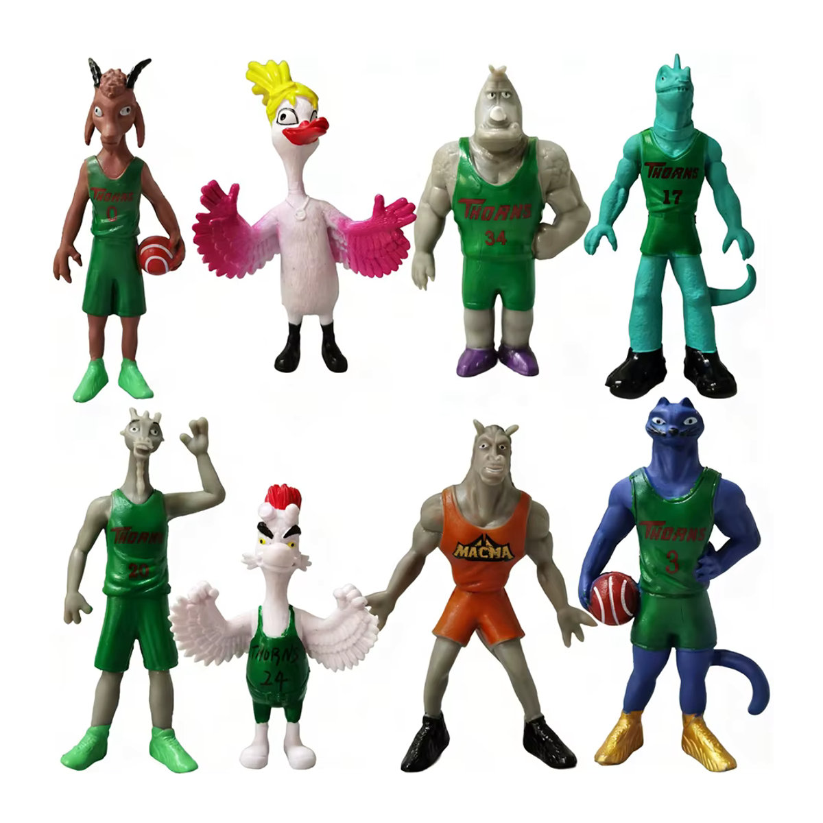 Bandai Anime Figuren Set Miracle Dream Team GOAT Cosplay Actionfiguren aus Kunststoff, mehrfarbig, 6 Stück - Bild 2