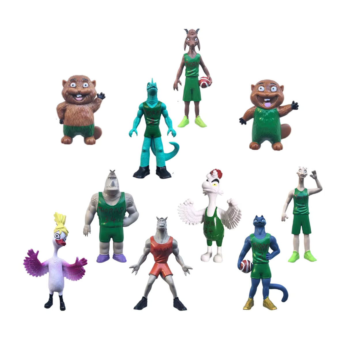 Bandai Anime Figuren Set Miracle Dream Team GOAT Cosplay Actionfiguren aus Kunststoff, mehrfarbig, 6 Stück - Bild 5