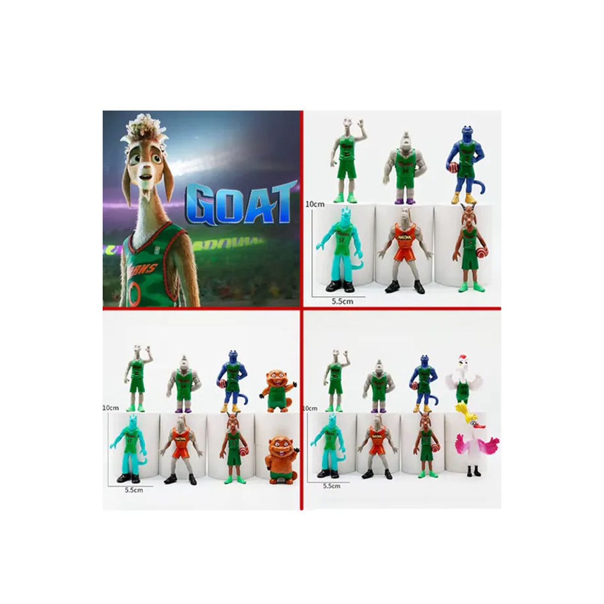 Bandai Anime Figuren Set Miracle Dream Team GOAT Cosplay Actionfiguren aus Kunststoff, mehrfarbig, 6 Stück - Bild 5