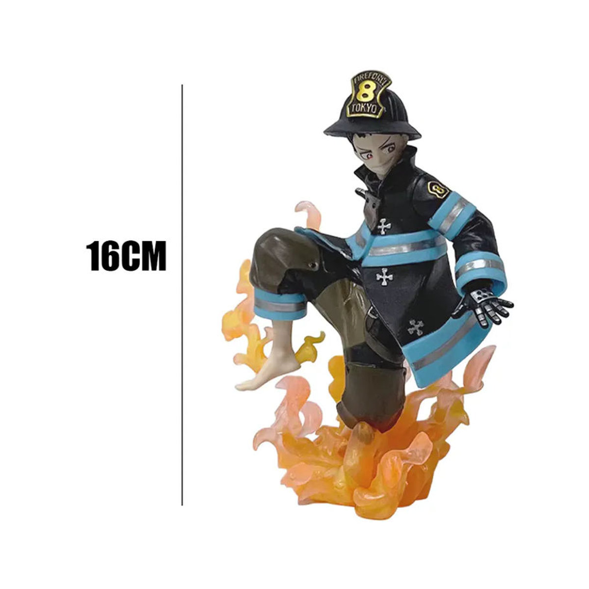 Bandai Anime Fire Force Shinra Kusakabe Figur aus Kunststoff, mehrfarbige Sammlerfigur für die Dekoration - Bild 7