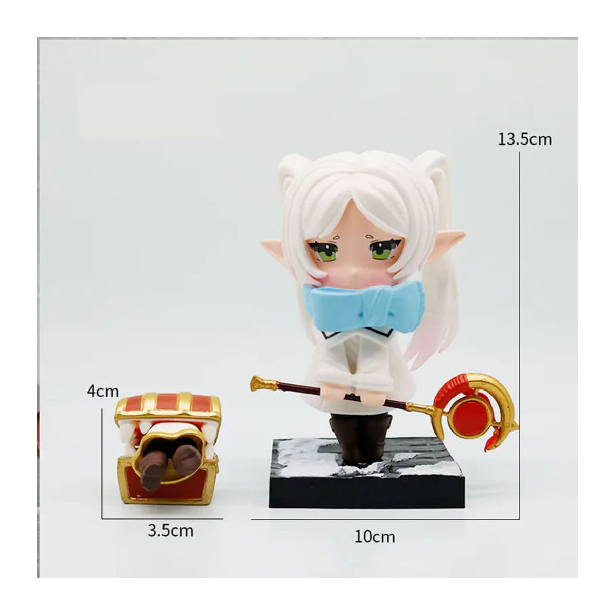 Bandai Anime Frieren Actionfigur aus Kunststoff, mehrfarbige PVC-Statue als Sammlerstück und Desktop-Ornament - Bild 6