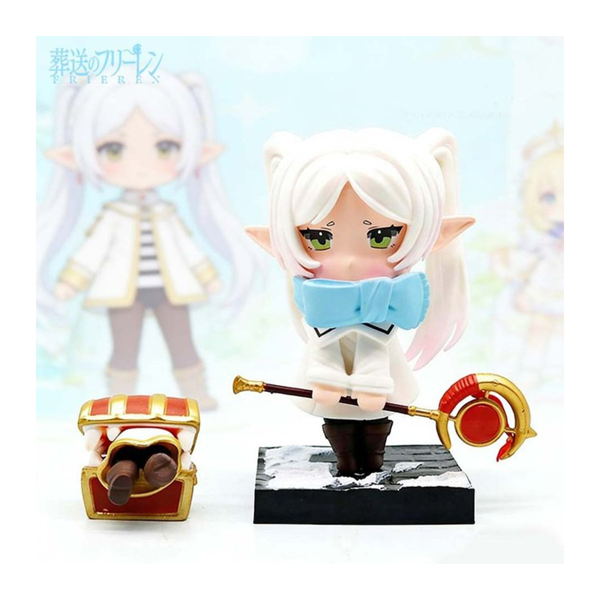Bandai Anime Frieren Actionfigur aus Kunststoff, mehrfarbiges Sammlerstück als Desktop-Ornament für Kinder - Bild 1