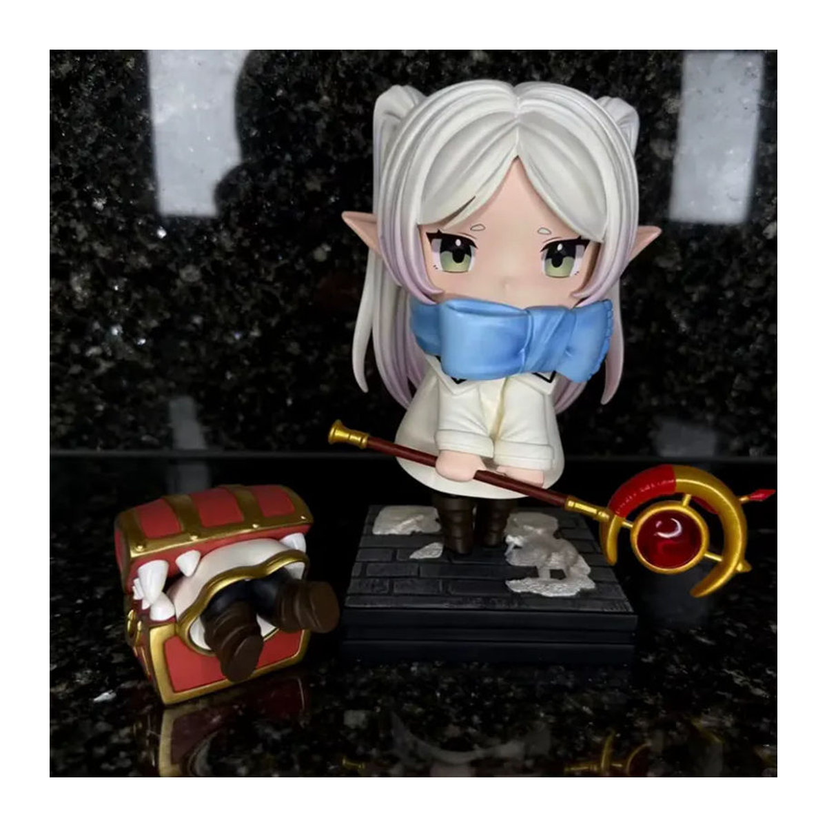 Bandai Anime Frieren Actionfigur aus PVC als mehrfarbige Sammlerstatue und Desktop-Ornament, Höhe: 4-13,5 cm - Bild 2