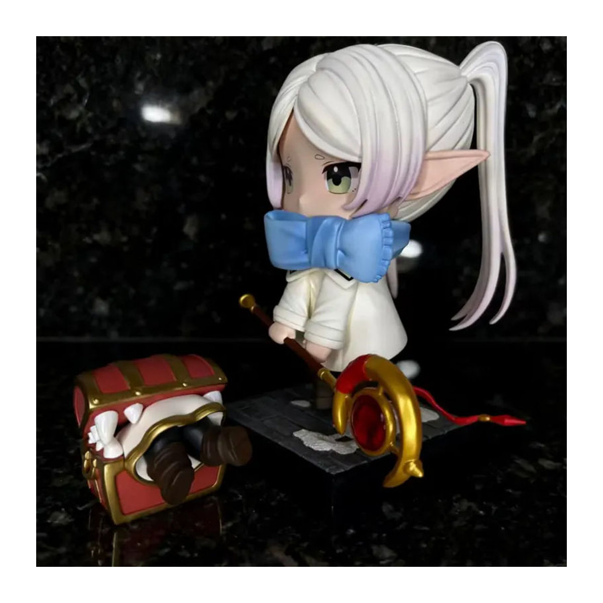 Bandai Anime Frieren Actionfigur aus PVC als mehrfarbige Sammlerstatue und Desktop-Ornament, Höhe: 4-13,5 cm - Bild 3