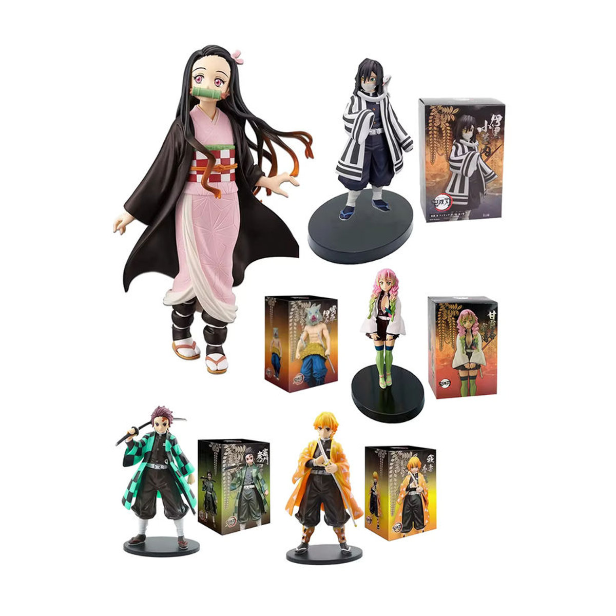 Bandai Anime Ghost Slayer Charakter Figur Zaomen Charcoal Jiro als PVC Modell Dekoration Ornament, mehrfarbig - Bild 5