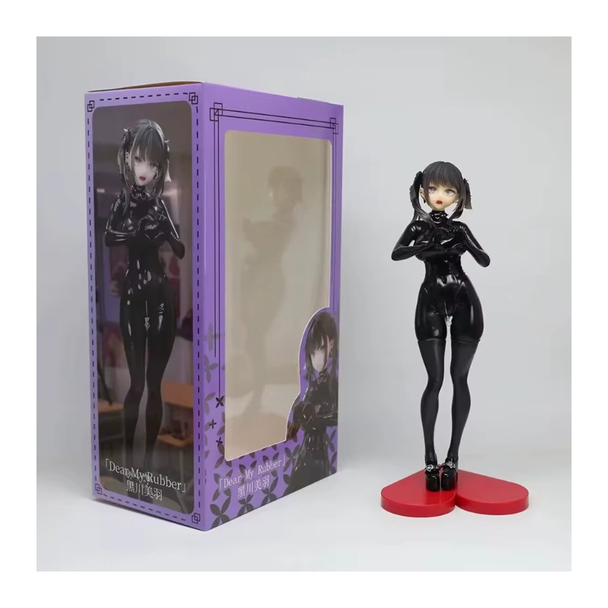 Bandai Anime GK Figur Kurokawa Miwa in Uniform-Latex-Bodysuit, schwarz, Sammlerfigur aus Kunstharz - Bild 3