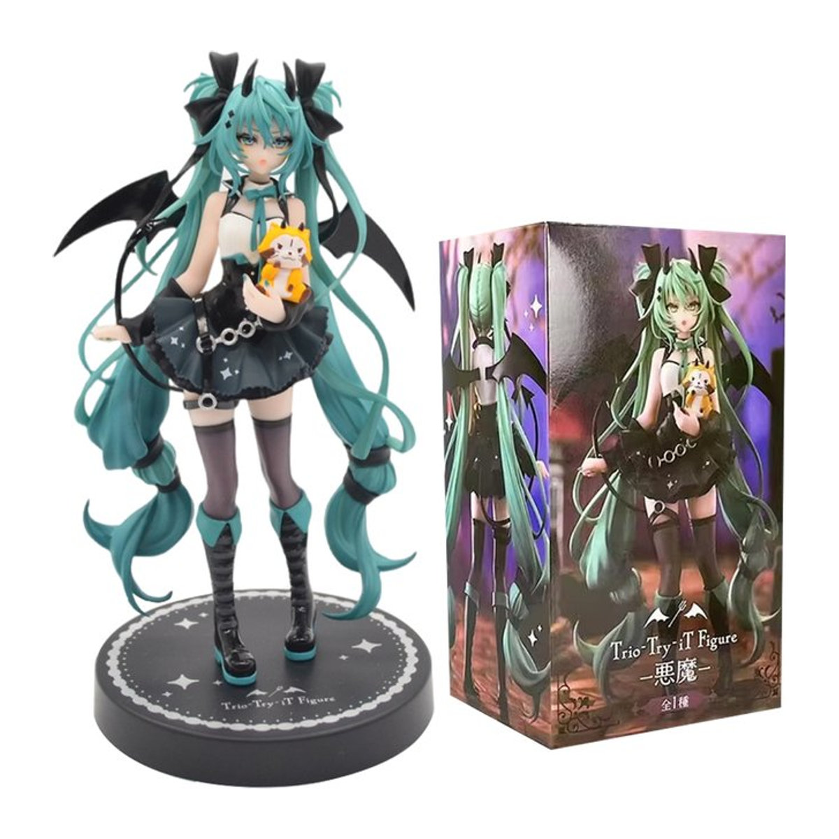 Bandai Anime Hatsune Miku Dark Angel Figur aus Kunststoff, mehrfarbig, Höhe: 19 cm - Bild 1