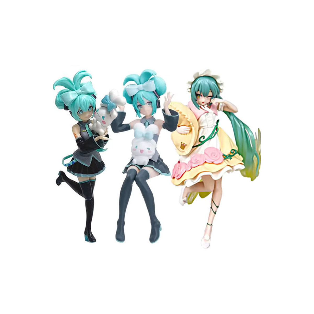 Bandai Anime Hatsune Miku X Cinnamoroll Figur aus Kunststoff, mehrfarbig, als Dekoration oder Auto-Ornament - Bild 6