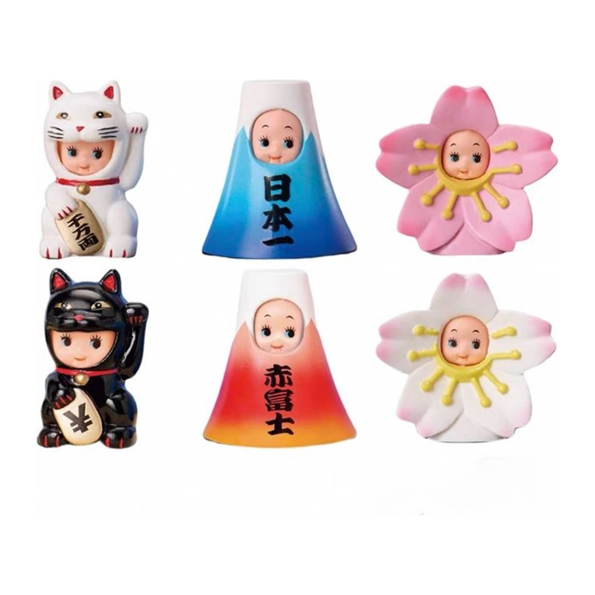 Bandai Anime Kewpie Cross-dressing Puppe Figur Glückliche Katze Fuji Berg Kirschblüte Blind Box Spielzeug in Mehrfarbig - Bild 1